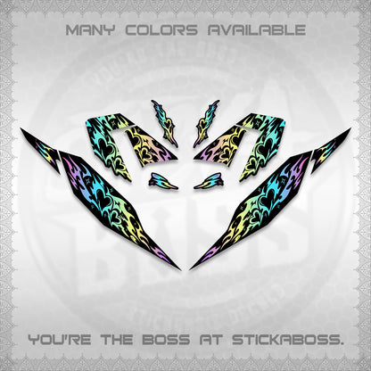 CLICK 125 V4 DECALS (2026 TRIBAL HEART DESIGN) STICKER KITS BY STICKABOSS