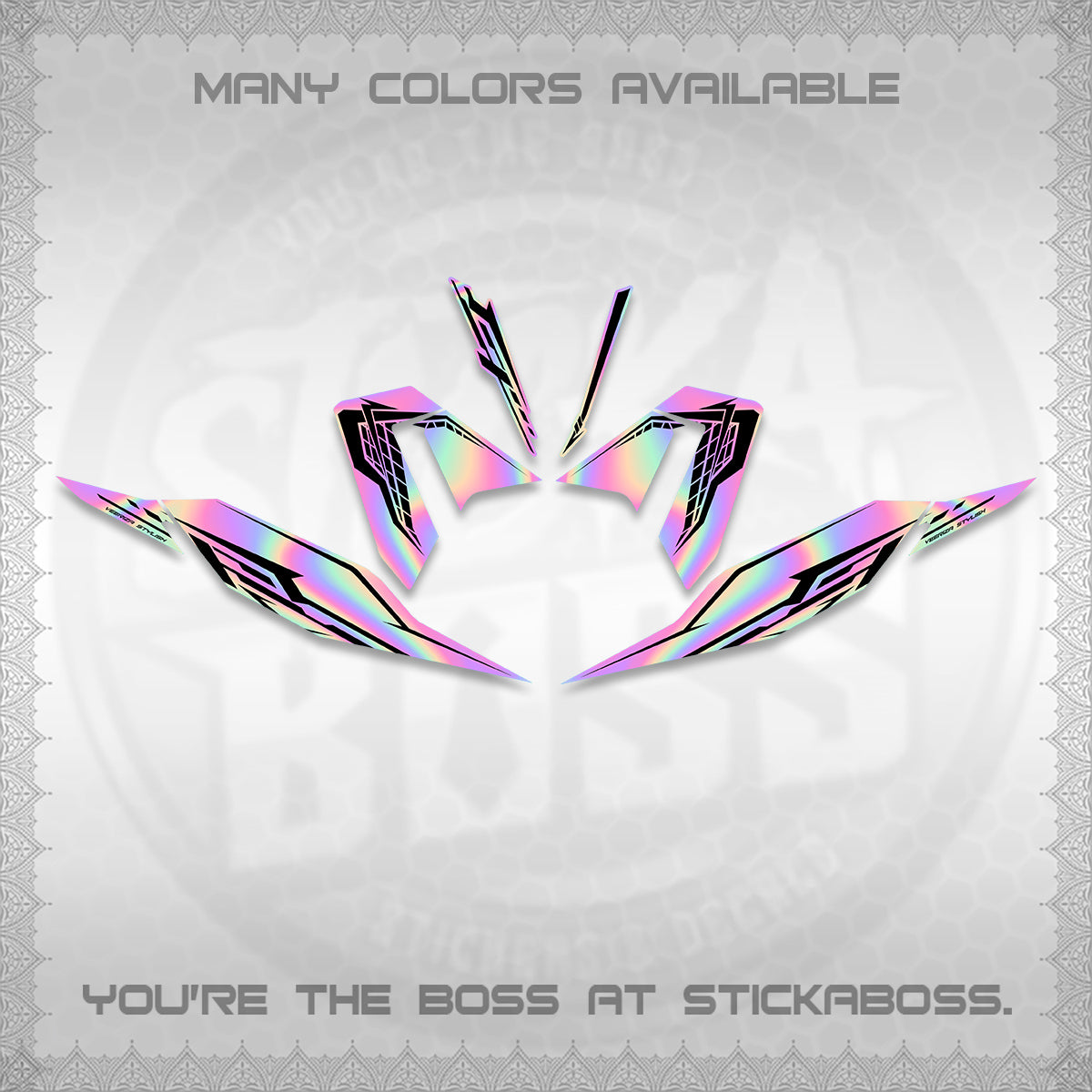 CLICK 125 V4 DECALS (2026 VEERIZA STYLISH DESIGN) STICKER DECALS By STICKABOSS
