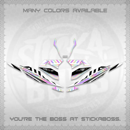 CLICK 125 V4 VARIO FOR WHITE DECALS (2026 VR0007 DESIGN) STICKER KITS By STICKABOSS
