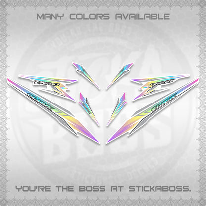 CLICK 160 VARIO FOR WHITE DECALS (2026 SHARP 00-A1 DESIGN)STICKER KITS By STICKABOSS
