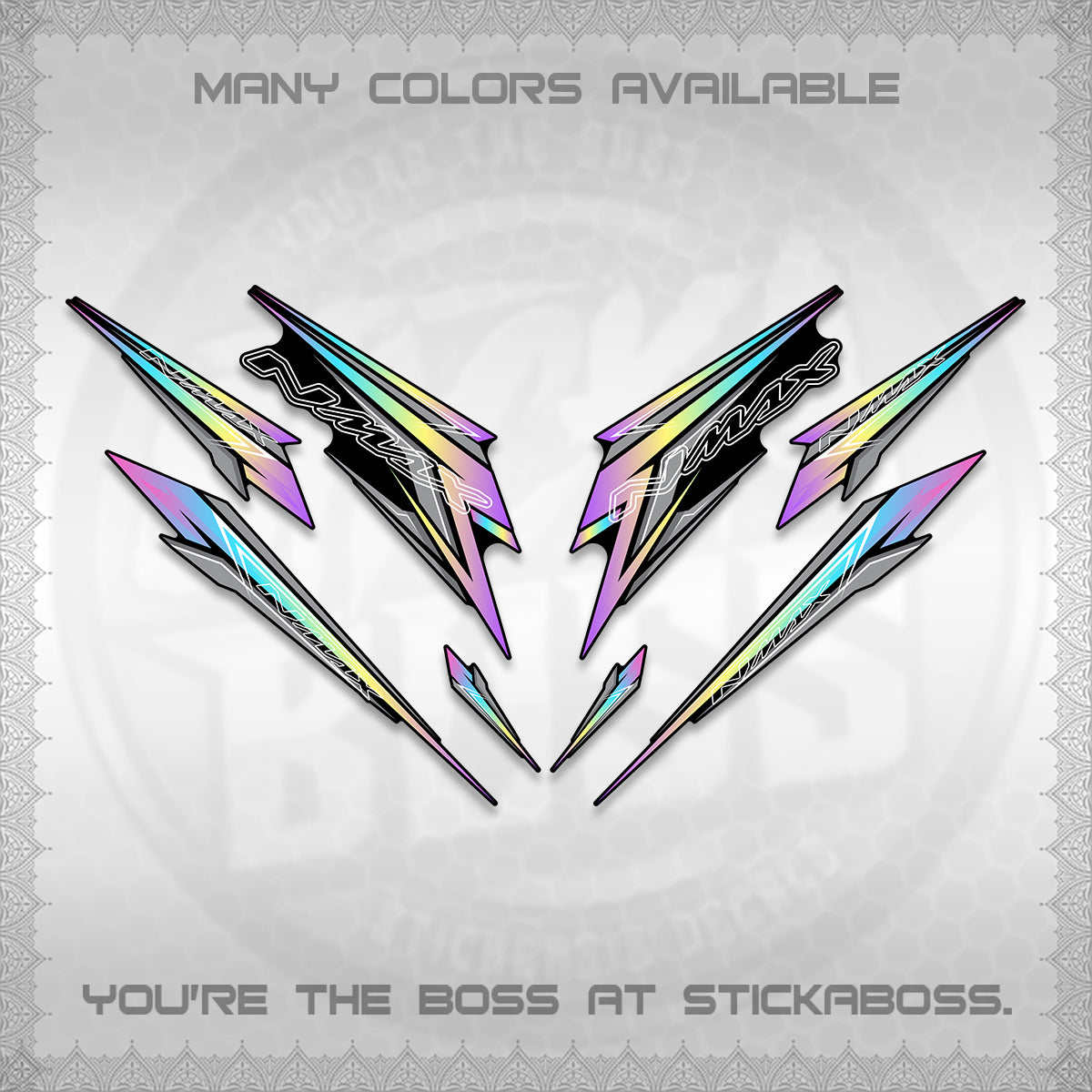 NMAX V2 DECALS (2024 NM 00-A1 STYLE) STICKER DECALS By STICKABOSS