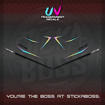 AEROX 155 V2 UV TRANSPARENT DECALS (2026 NVX MINIMALIST 01) STICKER KITS BY STICKABOSS