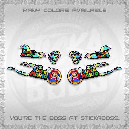 FAZZIO DECALS (FLAMES 02 SUPER-M MOTIF) STICKER KITS BY STICKABOSS