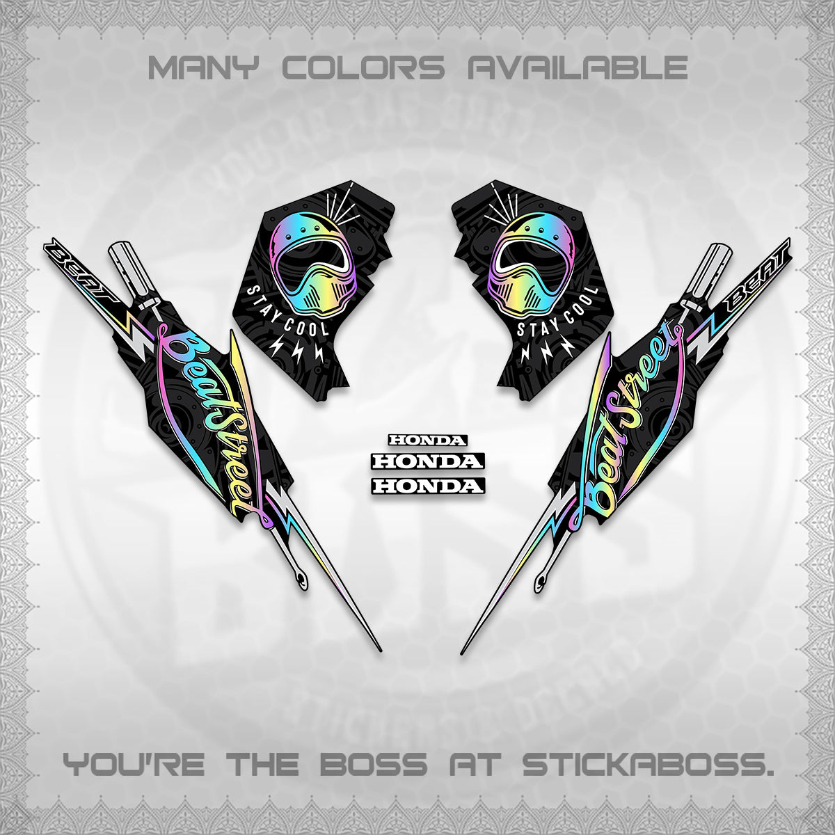 BEAT FI V2 DECALS (2026 BEATSTREET DESIGN) STICKER KITS BY STICKABOSS