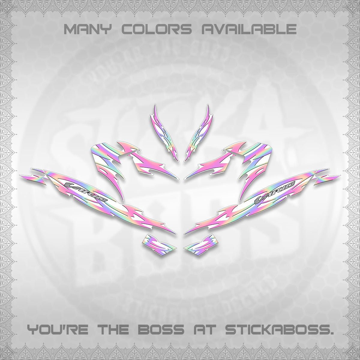CLICK 125 V4 INDO VARIO FOR WHITE DECALS (2026 NUSANTARA STRIPING) STICKER DECALS By STICKABOSS