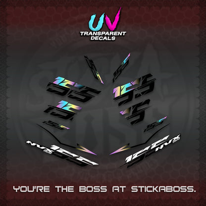 AEROX 155 V2 UV TRANSPARENT DECALS (2026 NVX VIETNAM) STICKER KITS BY STICKABOSS