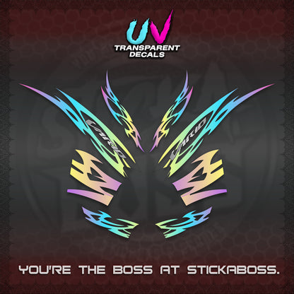 CLICK 125 V2 INDO STRIPING UV TRANSPARENT DECALS (2026 NUSANTARA MOTIF) STICKER DECALS By STICKABOSS