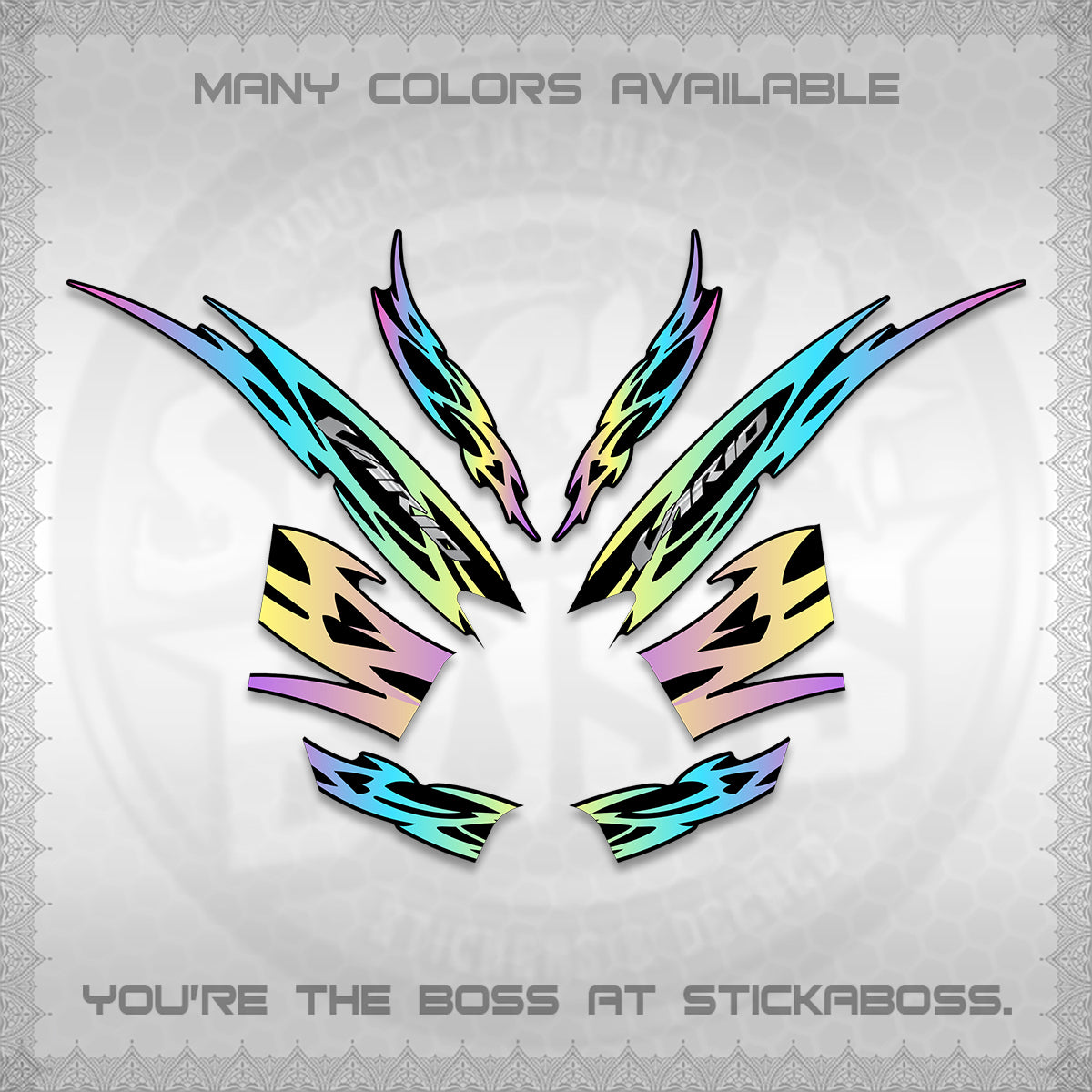 CLICK 125 V2 INDO STRIPING DECALS (2026 NUSANTARA MOTIF) STICKER DECALS By STICKABOSS