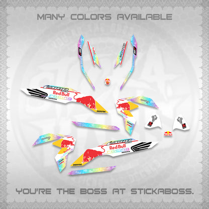 CLICK V3 DECALS (2026 BULLREDS RACE DESIGN) STICKER KITS BY STICKABOSS