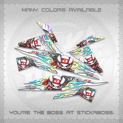 BEAT FI V1 FOR WHITE DECALS (2026 NEW RCB 2.0 DESIGN) STICKER KITS BY STICKABOSS