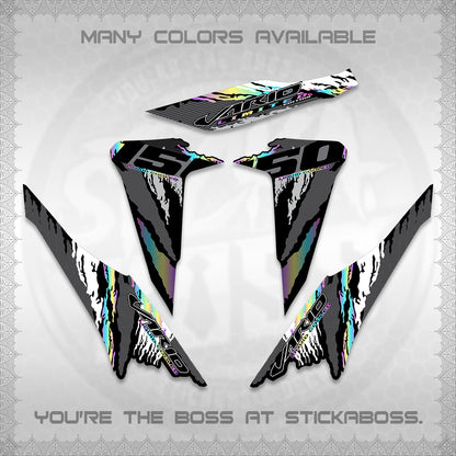 CLICK 150 V2 VARIO DECALS (2022 SPECIAL SPLASH DESIGN) STICKER KITS BY STICKABOSS