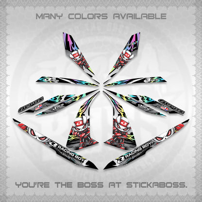 AEROX 155 V1 DECALS (2026 NEW RCB 2.0 DESIGN) STICKER KITS BY STICKABOSS