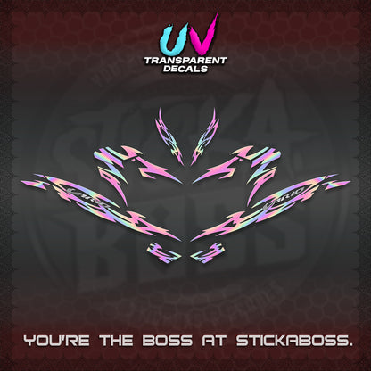 CLICK 125 V4 INDO VARIO UV TRANSPARENT DECALS (2026 NUSANTARA STRIPING) STICKER DECALS By STICKABOSS