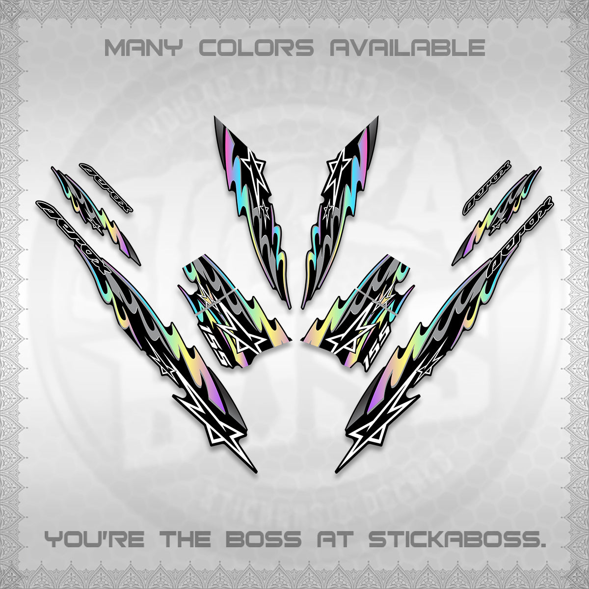 AEROX V2 INDO DECALS (2026 STAR 0001 MOTIF) STICKER KITS By STICKABOSS