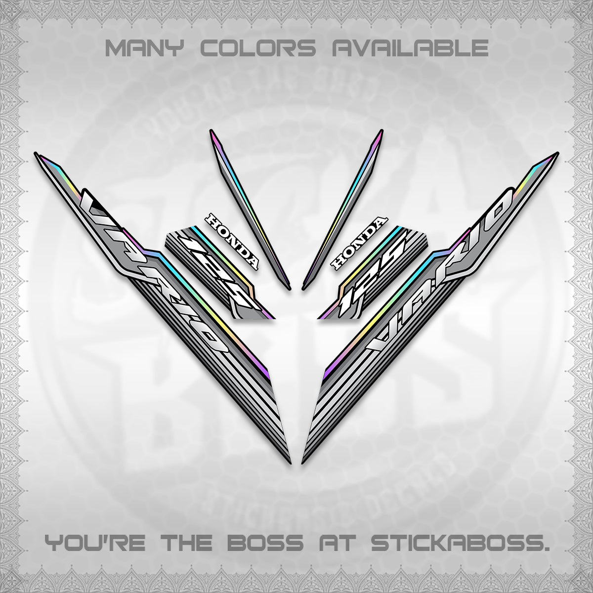 CLICK 125 V3 INDO DECALS (2024 SV 07-A2 STYLE) STICKER KITS By STICKABOSS