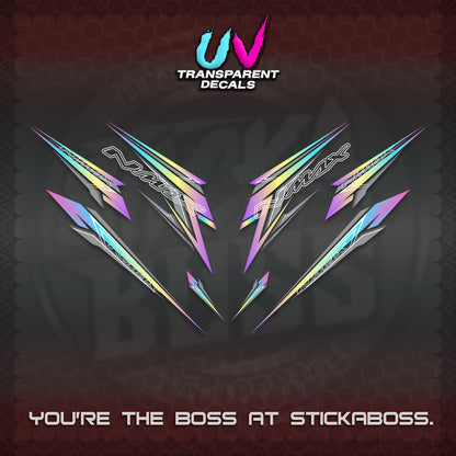 NMAX V2 UV TRANSPARENT DECALS (2024 NM 00-A1 STYLE) STICKER DECALS By STICKABOSS