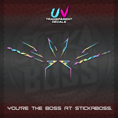 AEROX 155 V2 UV TRANSPARENT STRIPING DECALS (2022 NVX 1-TONE) STICKER KITS BY STICKABOSS