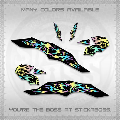 CLICK 125 V3 DECALS (2026 TRIBAL HEART DESIGN) STICKER KITS BY STICKABOSS