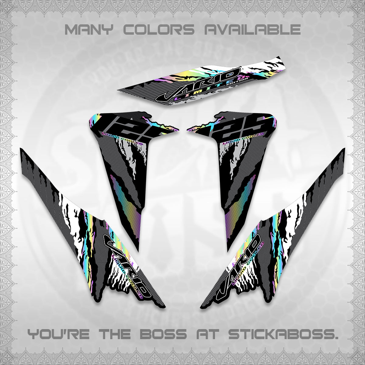 CLICK 125 V2 VARIO DECALS (2022 SPLASH SPECIAL) STICKER KITS BY STICKABOSS
