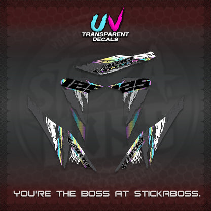 CLICK 125 V2 VARIO UV TRANSPARENT DECALS (2022 SPLASH SPECIAL) STICKER KITS BY STICKABOSS