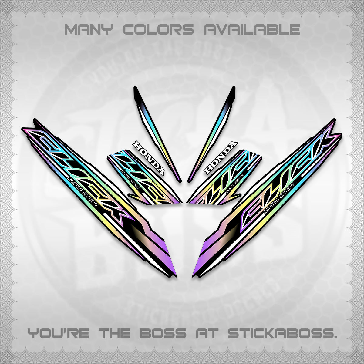 CLICK 125 V3 INDO DECALS (2024 SV 13-A2 STYLE) STICKER KITS By STICKABOSS