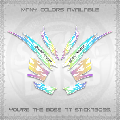 CLICK 125 V2 INDO STRIPING FOR WHITE DECALS (2026 NUSANTARA MOTIF) STICKER DECALS By STICKABOSS