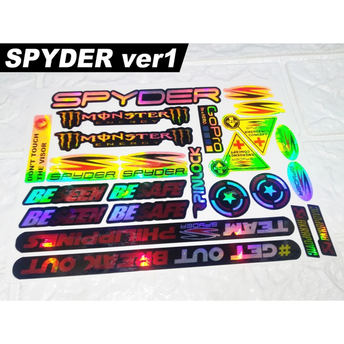 【HOLOGRAM】HELMET VISOR STICKERS【HOLOGRAPHIC】