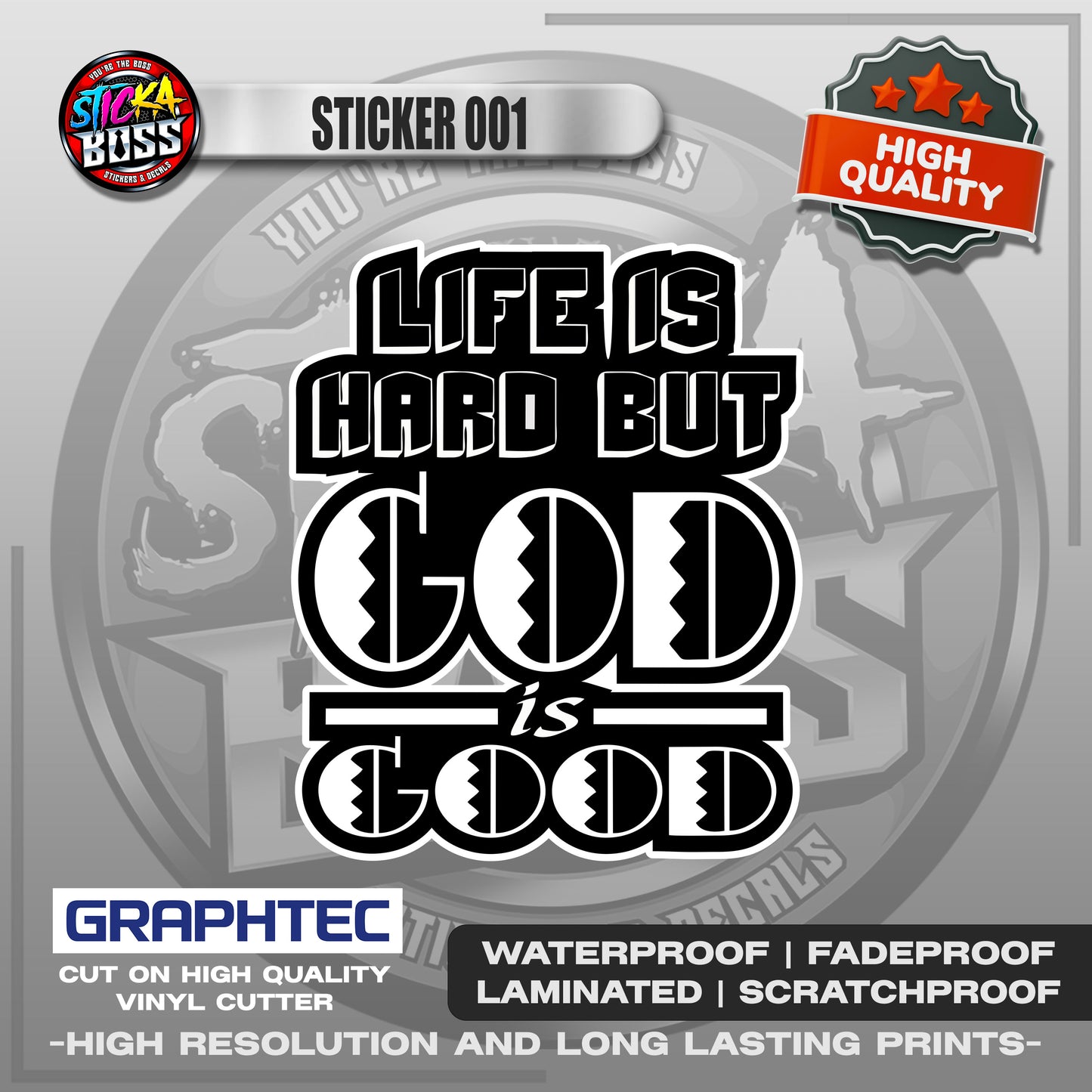 BIBLE VERSE STICKERS PART 1 | VINYL WATERPROOF STICKER | PREMIUM LAMINATED【PRINTED】