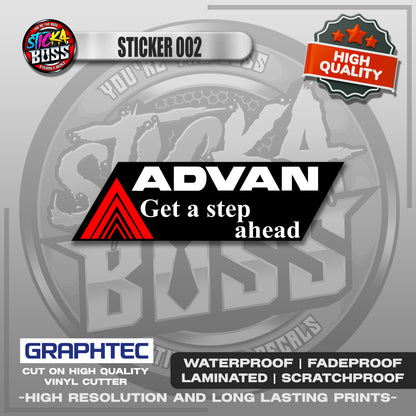 ADVAN YOKOHAMA STICKERS | VINYL WATERPROOF STICKER | PREMIUM LAMINATED【PRINTED】