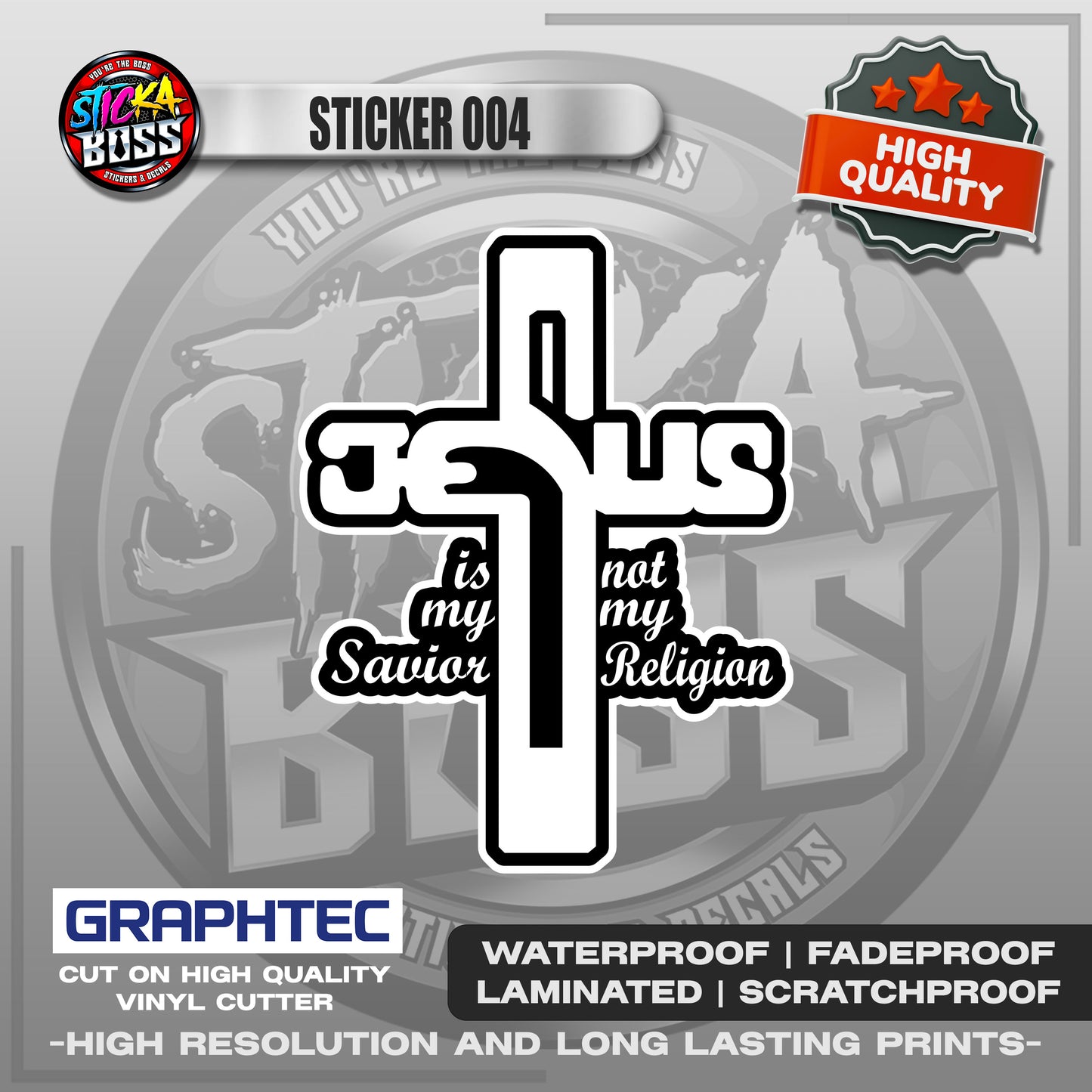 BIBLE VERSE STICKERS PART 1 | VINYL WATERPROOF STICKER | PREMIUM LAMINATED【PRINTED】