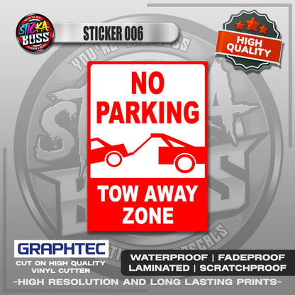 PARKING SIGNAGES | VINYL WATERPROOF STICKER | PREMIUM LAMINATED【PRINTED】