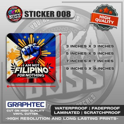 DUTERTE STICKERS | VINYL WATERPROOF STICKER | PREMIUM LAMINATED【PRINTED】