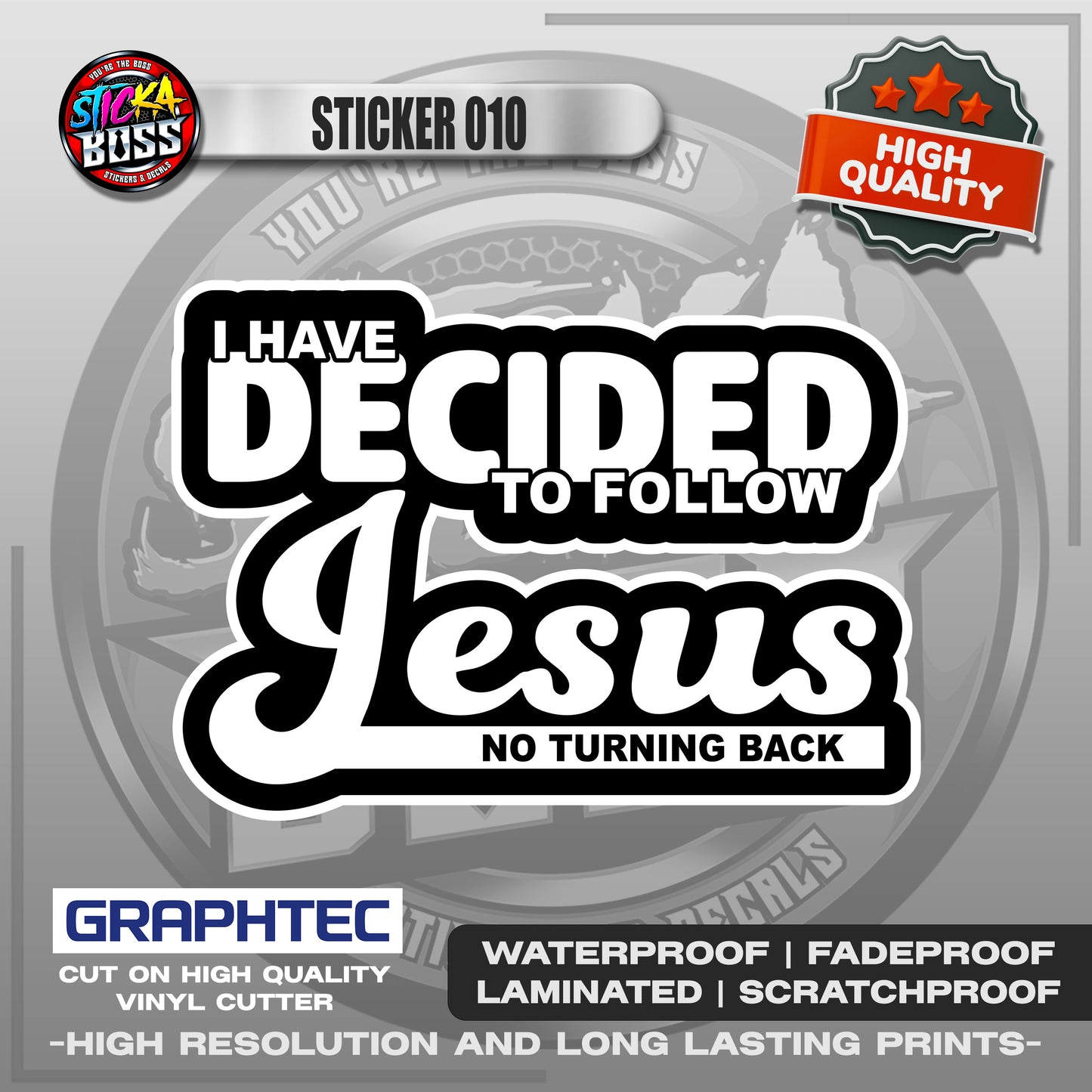 BIBLE VERSE STICKERS PART 1 | VINYL WATERPROOF STICKER | PREMIUM LAMINATED【PRINTED】