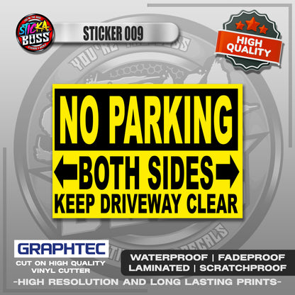 PARKING SIGNAGES | VINYL WATERPROOF STICKER | PREMIUM LAMINATED【PRINTED】