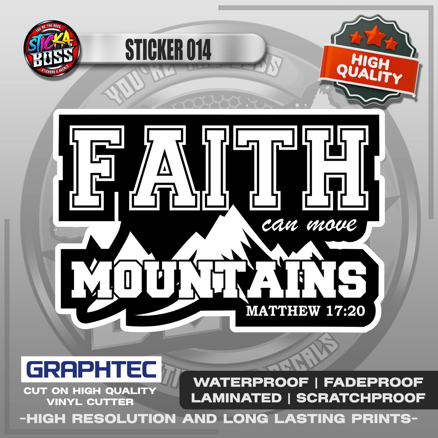 BIBLE VERSE STICKERS PART 1 | VINYL WATERPROOF STICKER | PREMIUM LAMINATED【PRINTED】