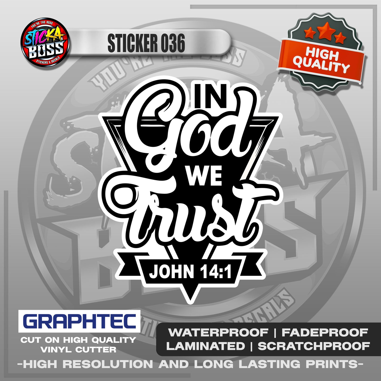 BIBLE VERSE STICKERS PART 2 | VINYL WATERPROOF STICKER | PREMIUM LAMINATED【PRINTED】