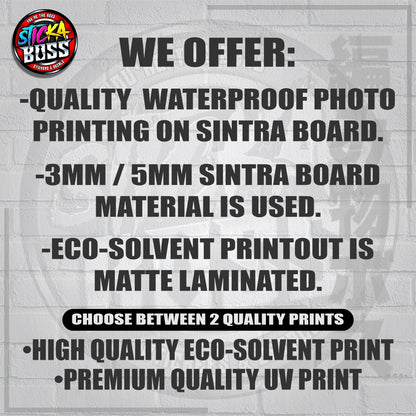 BIG SIZE RECTANGLE LOGO / MENU ON SINTRA BOARD | CUSTOMIZED & PERSONALIZED 【LOWEST PRICE】
