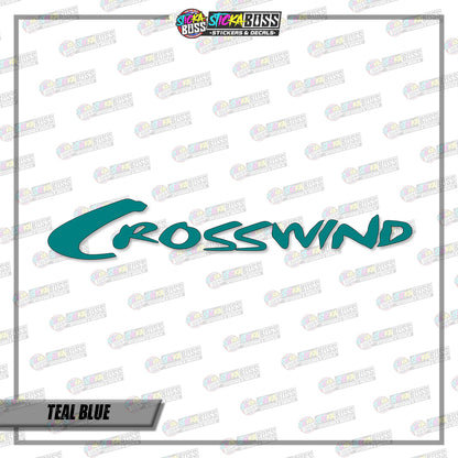 CROSSWIND (VINYL CUT-OUT STICKER DECALS )【Stickaboss】