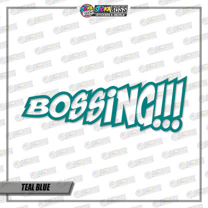 BOSSING!!!  (VINYL CUT-OUT STICKER DECALS )【Stickaboss】