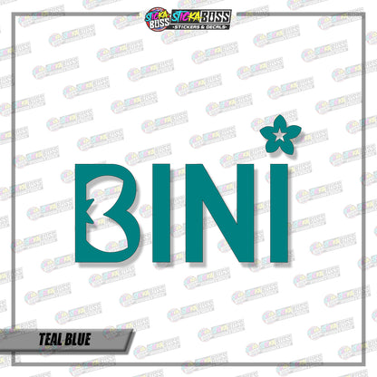 BINI LOGO DESIGN003 ( VINYL CUT-OUT STICKER DECALS )【Stickaboss】