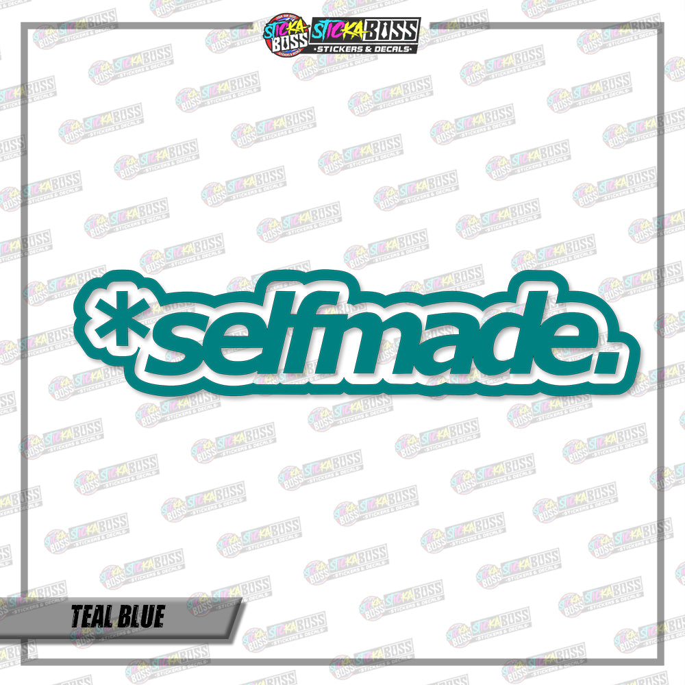 SELFMADE (VINYL CUT-OUT STICKER DECALS )【Stickaboss】