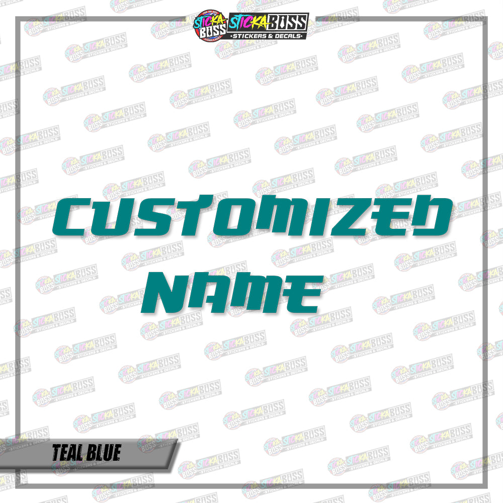 CUSTOMIZED NAME (VINYL CUT-OUT STICKER DECALS )【Stickaboss】