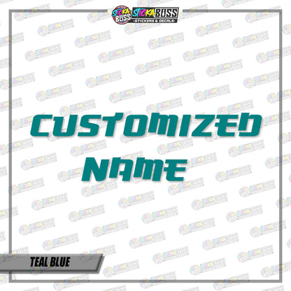 CUSTOMIZED NAME (VINYL CUT-OUT STICKER DECALS )【Stickaboss】