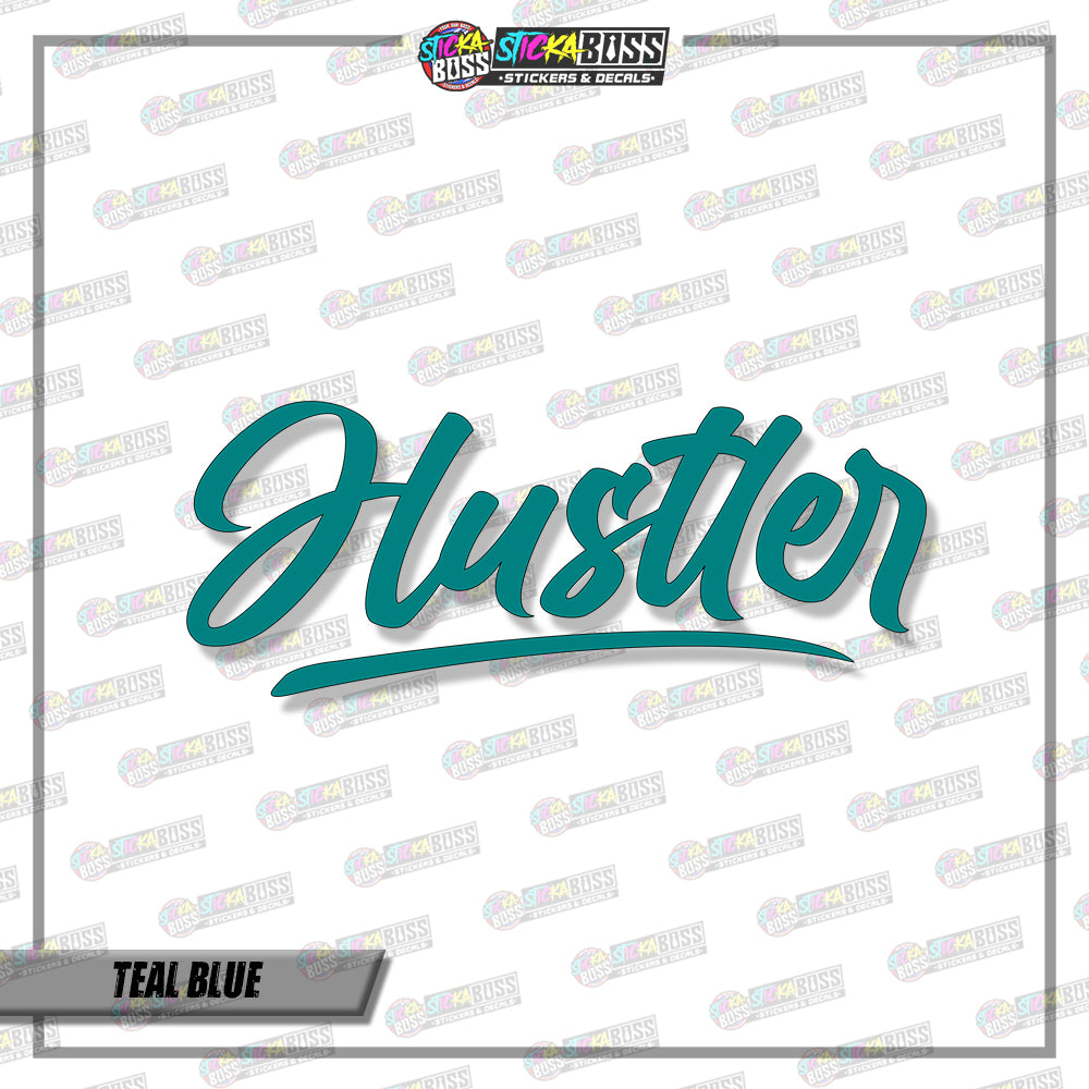 HUSTLER ( VINYL CUT-OUT STICKER DECALS )【Stickaboss】
