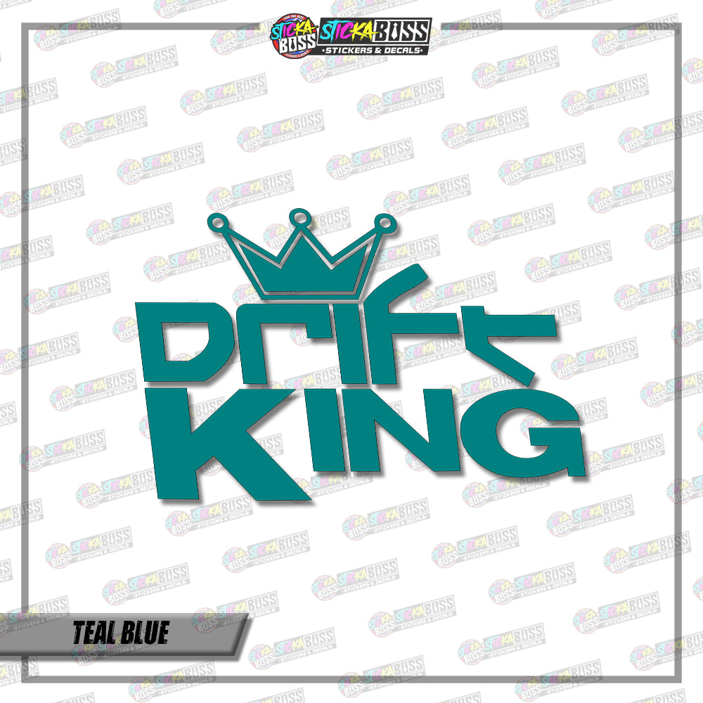 JDM DRIFT KING  ( VINYL CUT-OUT STICKER DECALS )【Stickaboss】