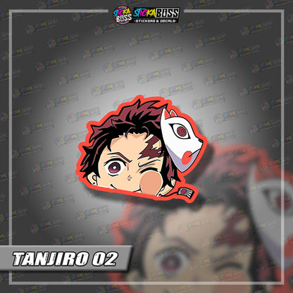 DEMON SLAYER PART 1 | ANIME PEEKER STICKER【VINYL PRINTED】( LAMINATED / WATERPROOF )