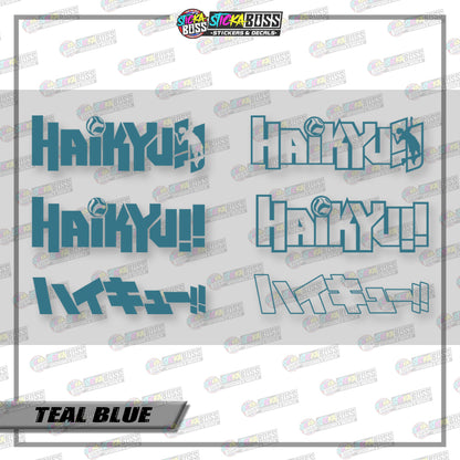 HAIKYUU LOGO ( VINYL CUT-OUT STICKER DECALS )【Stickaboss】