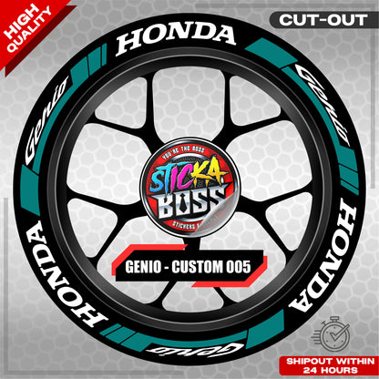 GENIO MAG STICKER SET ( 2 MAGS ) - CUSTOM 005 | VINYL WATERPROOF CUT-OUT DECALS