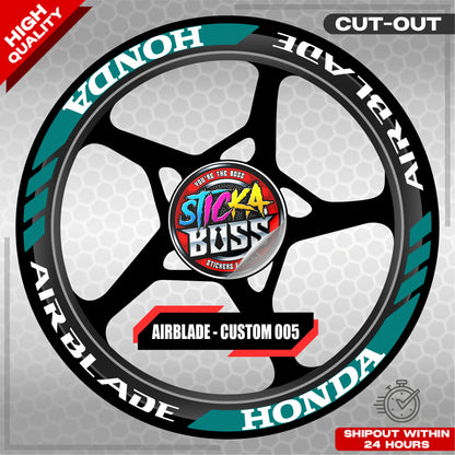 AIRBLADE 150 / 160 MAG STICKER SET ( 2 MAGS ) - CUSTOM 005 | VINYL WATERPROOF CUT-OUT DECALS