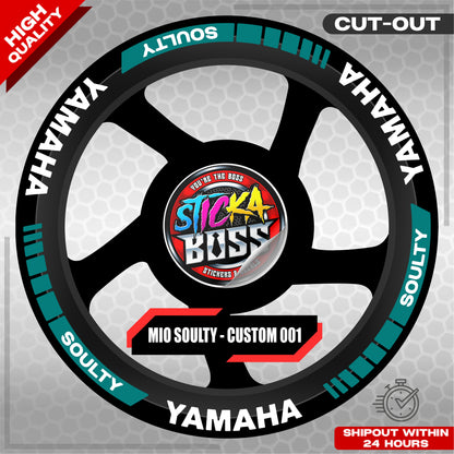 MIO SOULTY MAG STICKER SET ( 2 MAGS ) - CUSTOM 001 | VINYL WATERPROOF CUT-OUT DECALS